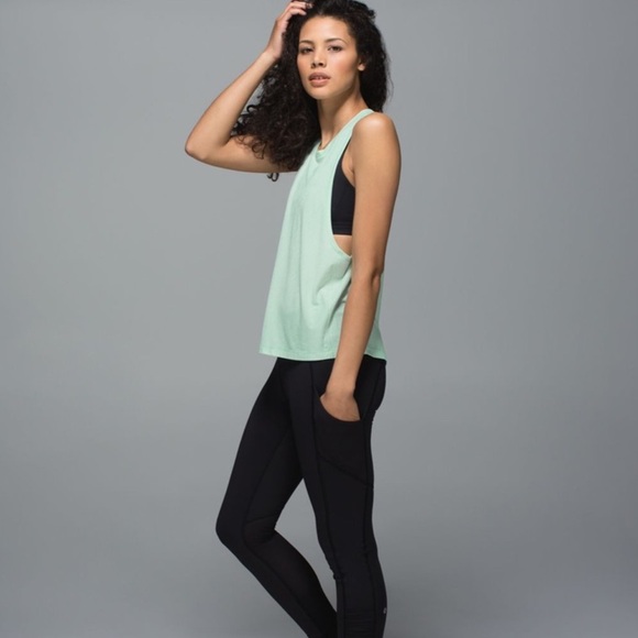 lululemon Cardio Squad Tank Heathered Sea Mist - Picture 14 of 14